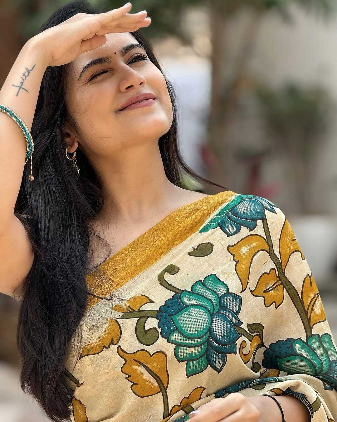 Linen Designer Saree