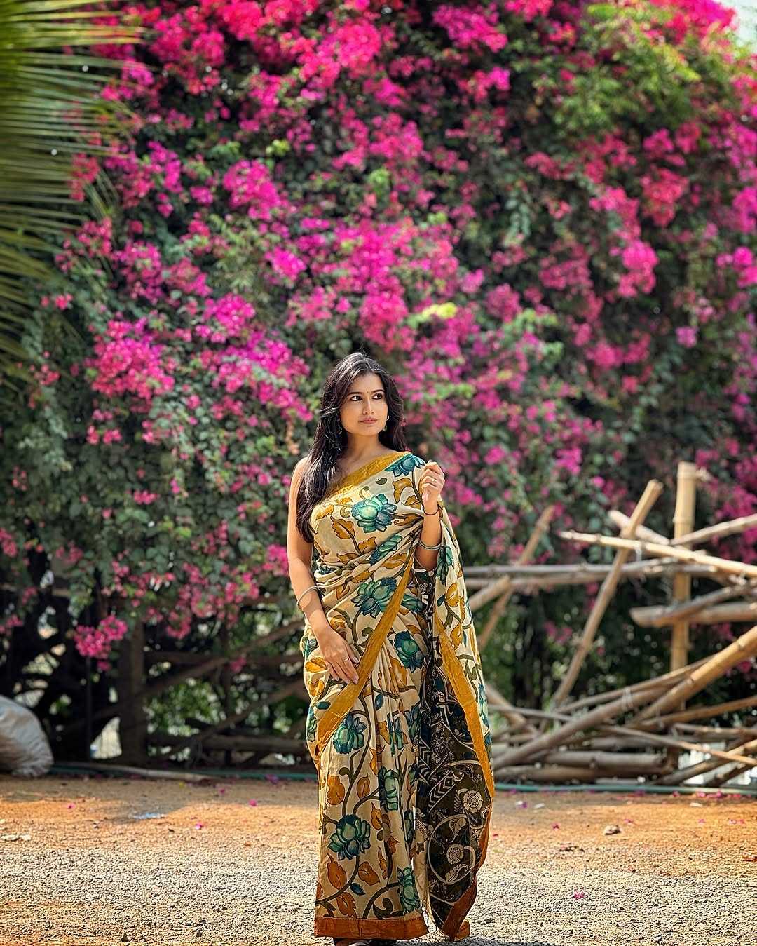 Linen Designer Saree