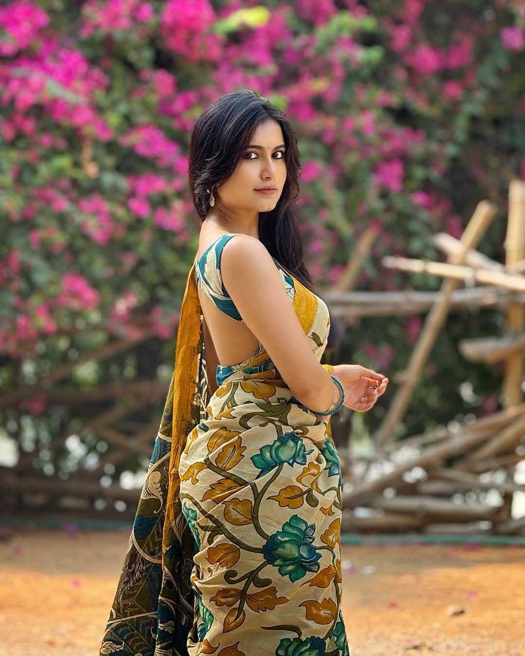 Linen Designer Saree
