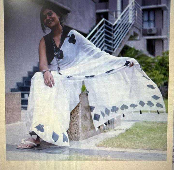 Linen Designer Saree