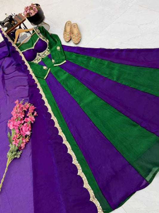 Fendy Embroidery Gown 10025