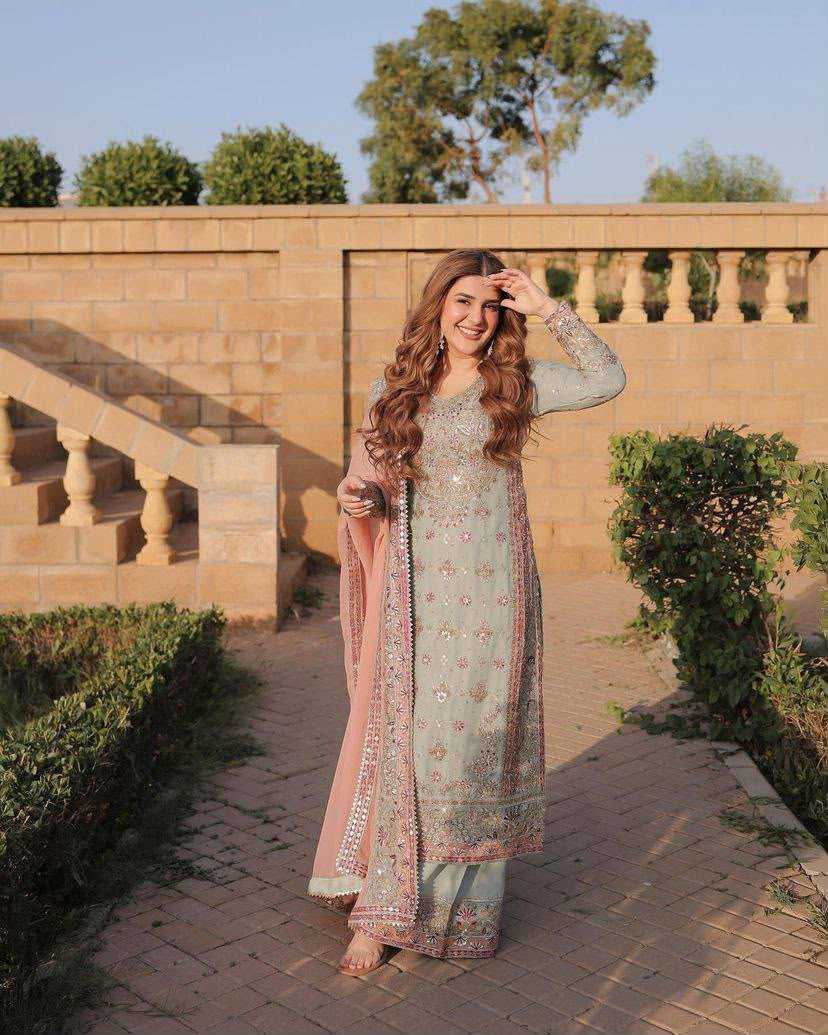 Faux Georgette Sharara Salwar Suit 10099