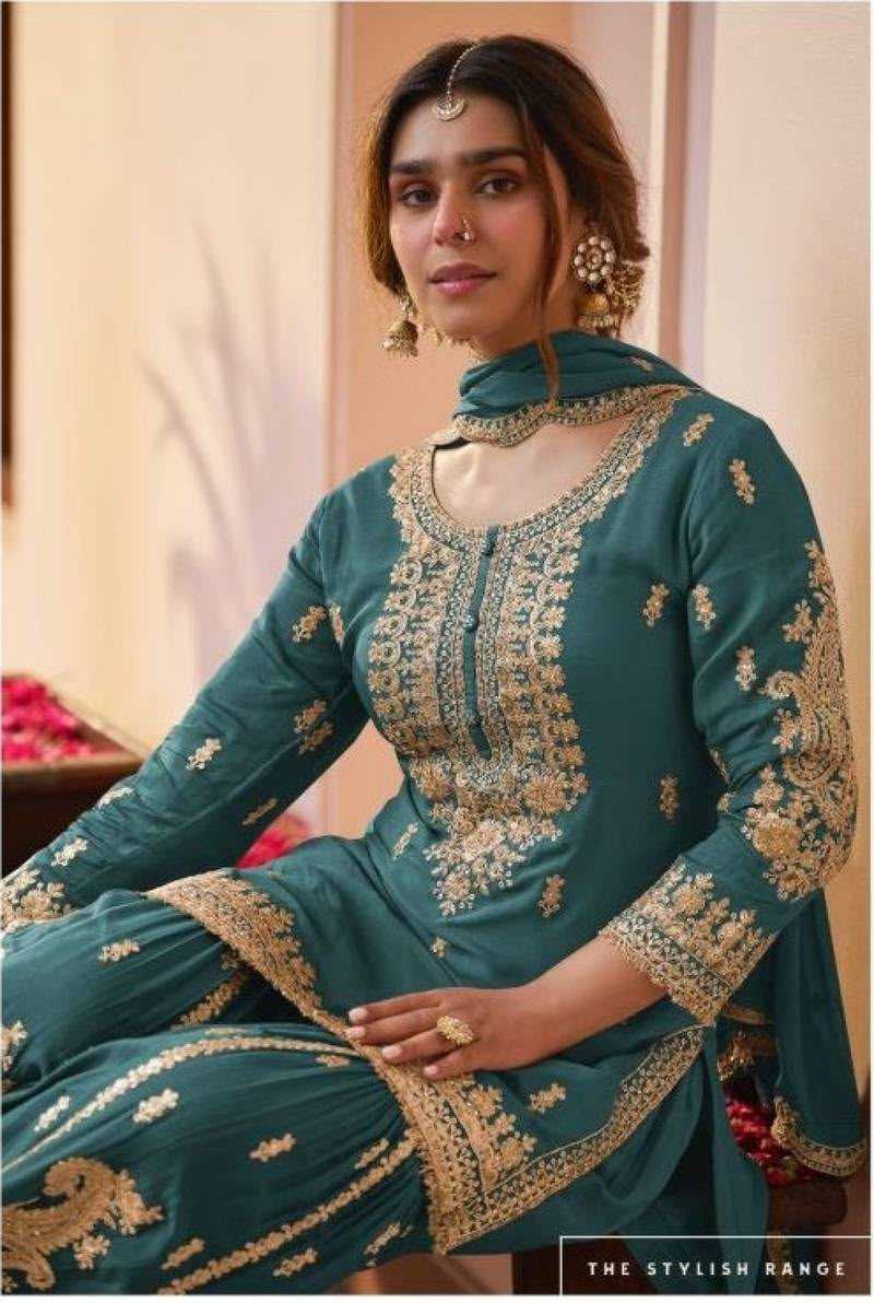 Faux Georgette Sharara Salwar Suit