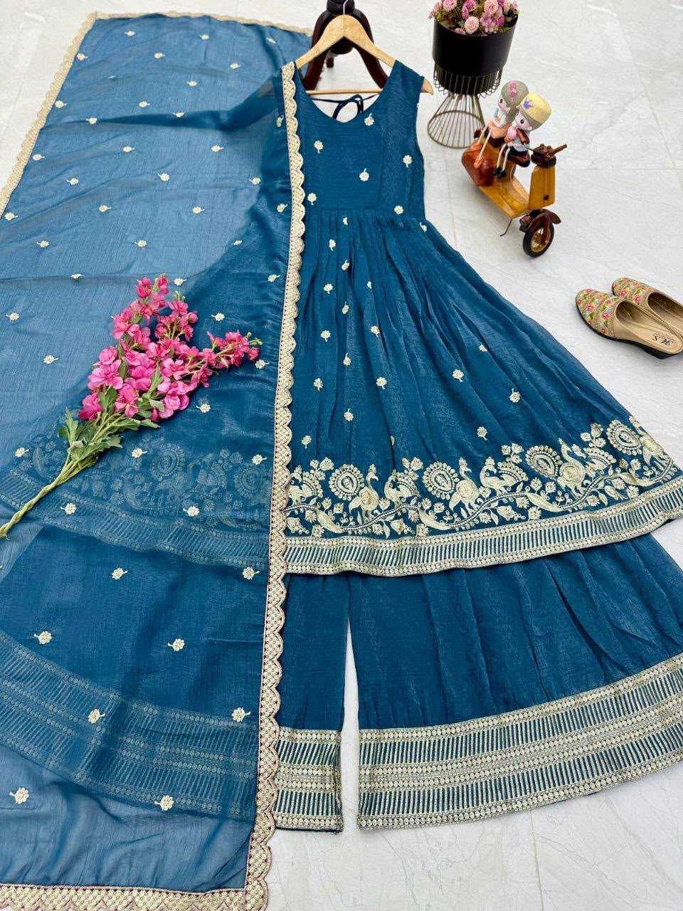 Cotton Sharara Salwar Suit
