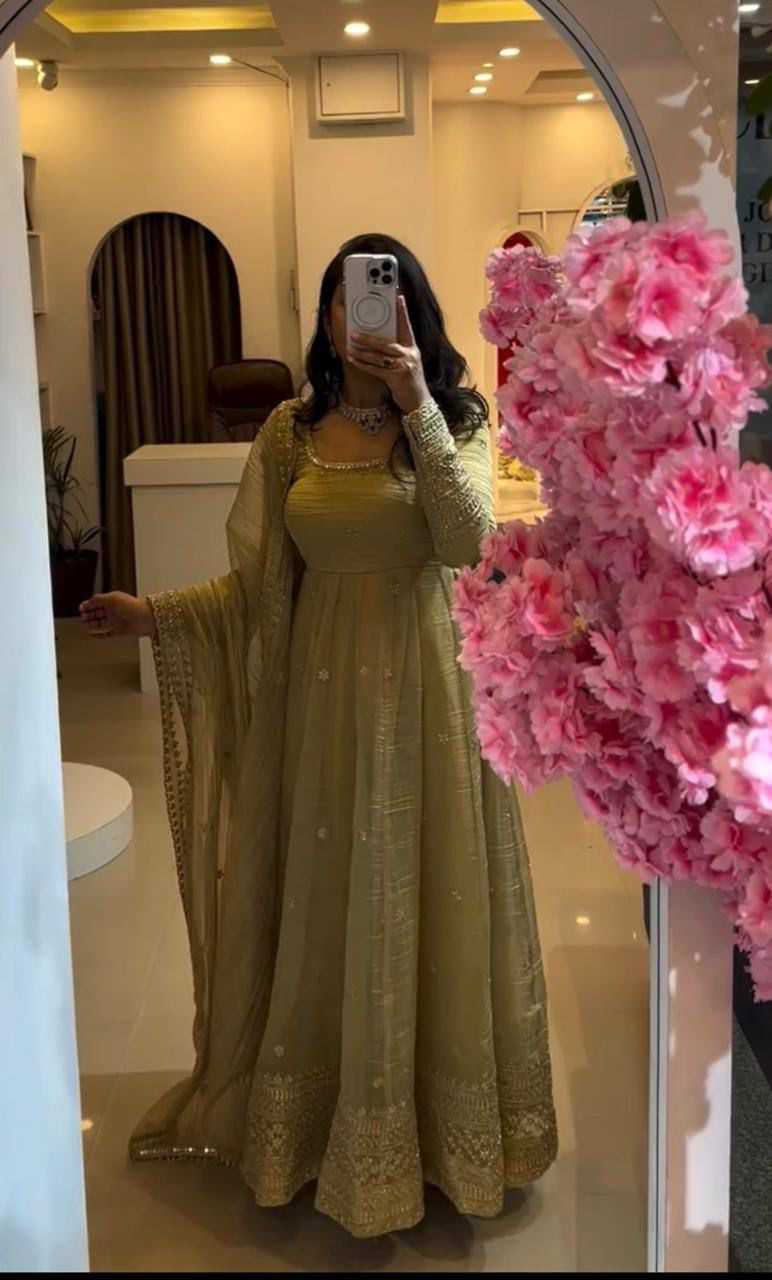 Cotton Embroidery Gown 5069