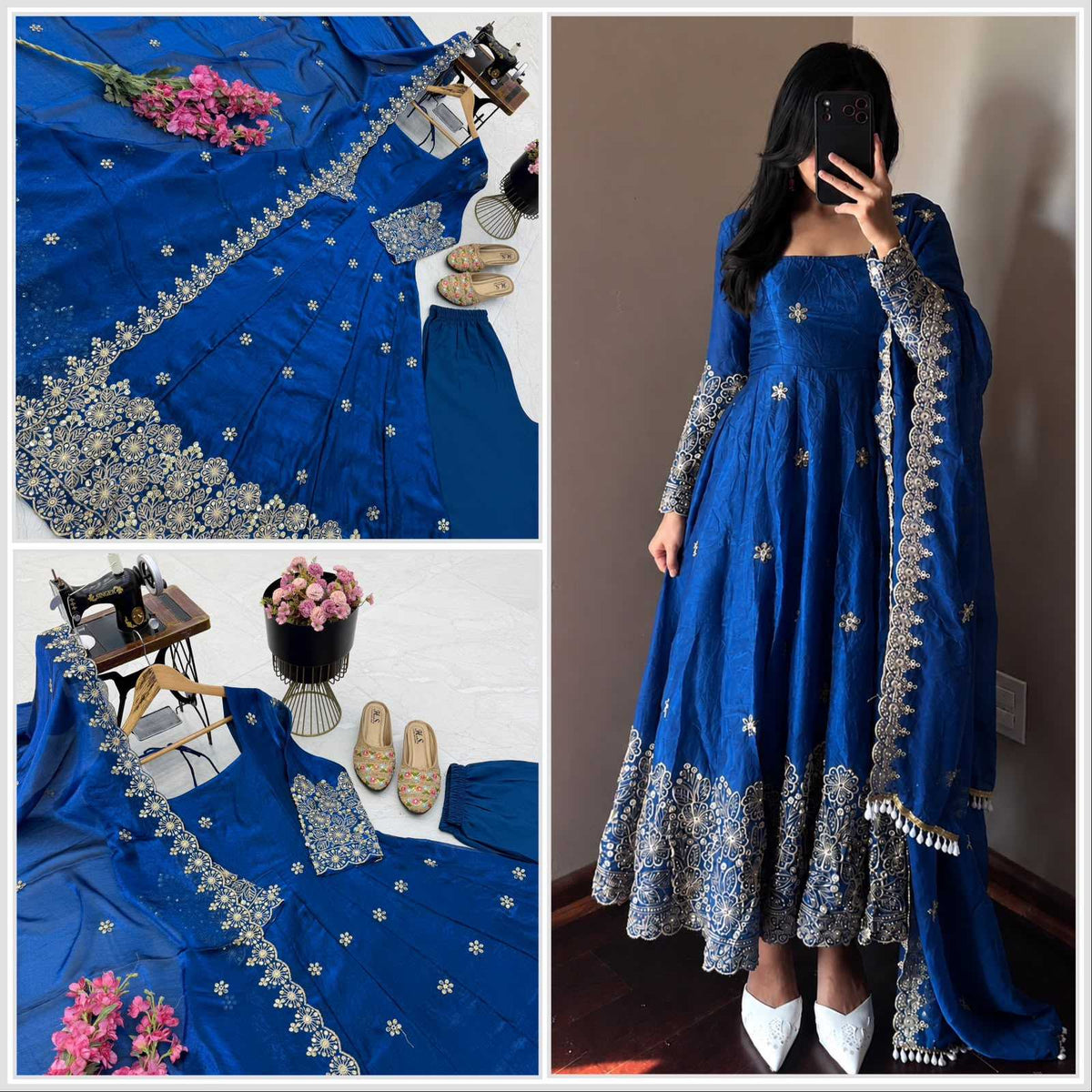 Candy Crush Silk Embroidery Gown