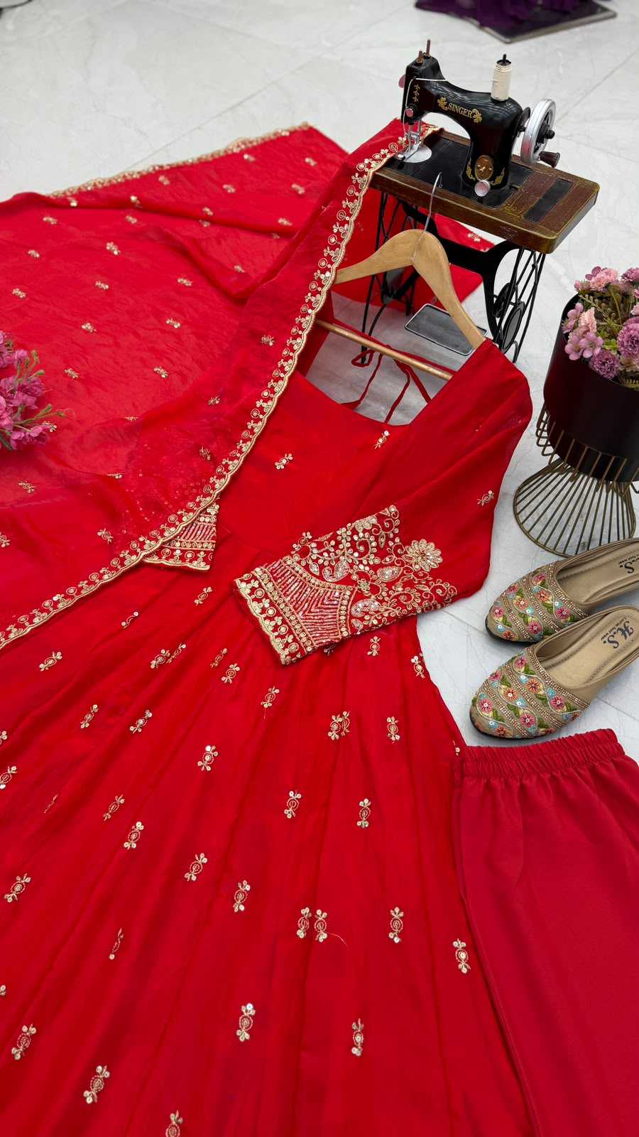 Kadva Coth Soft Silk Fancy Gown
