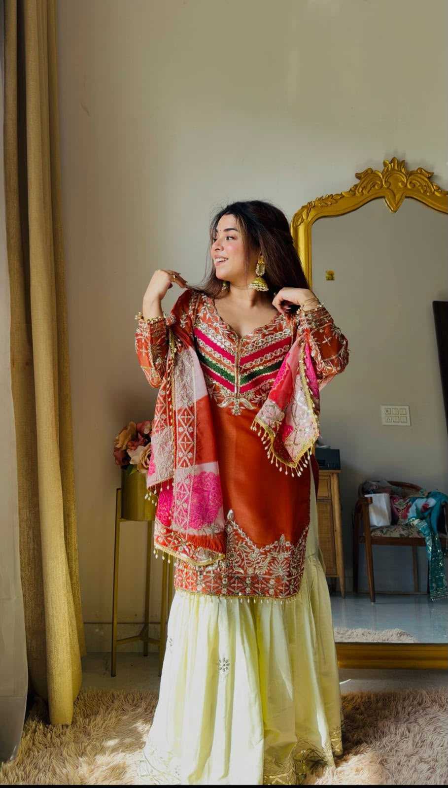 Neha Fendy Embroidery Suit in Blue