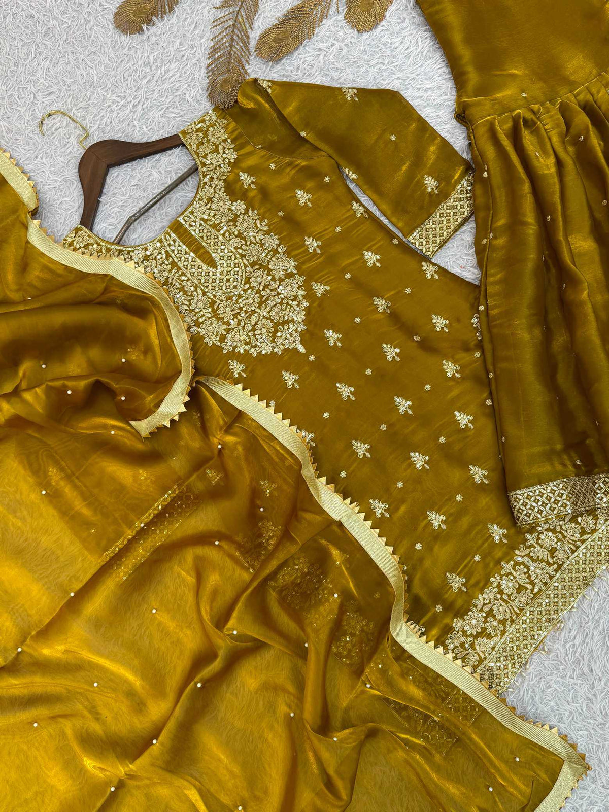 Pure Silk Sharara Salwar Suit