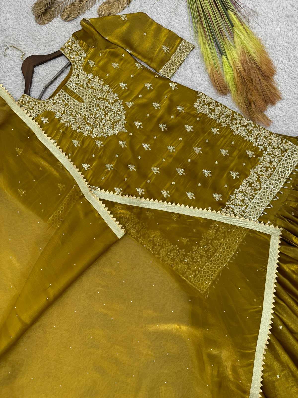 Pure Silk Sharara Salwar Suit