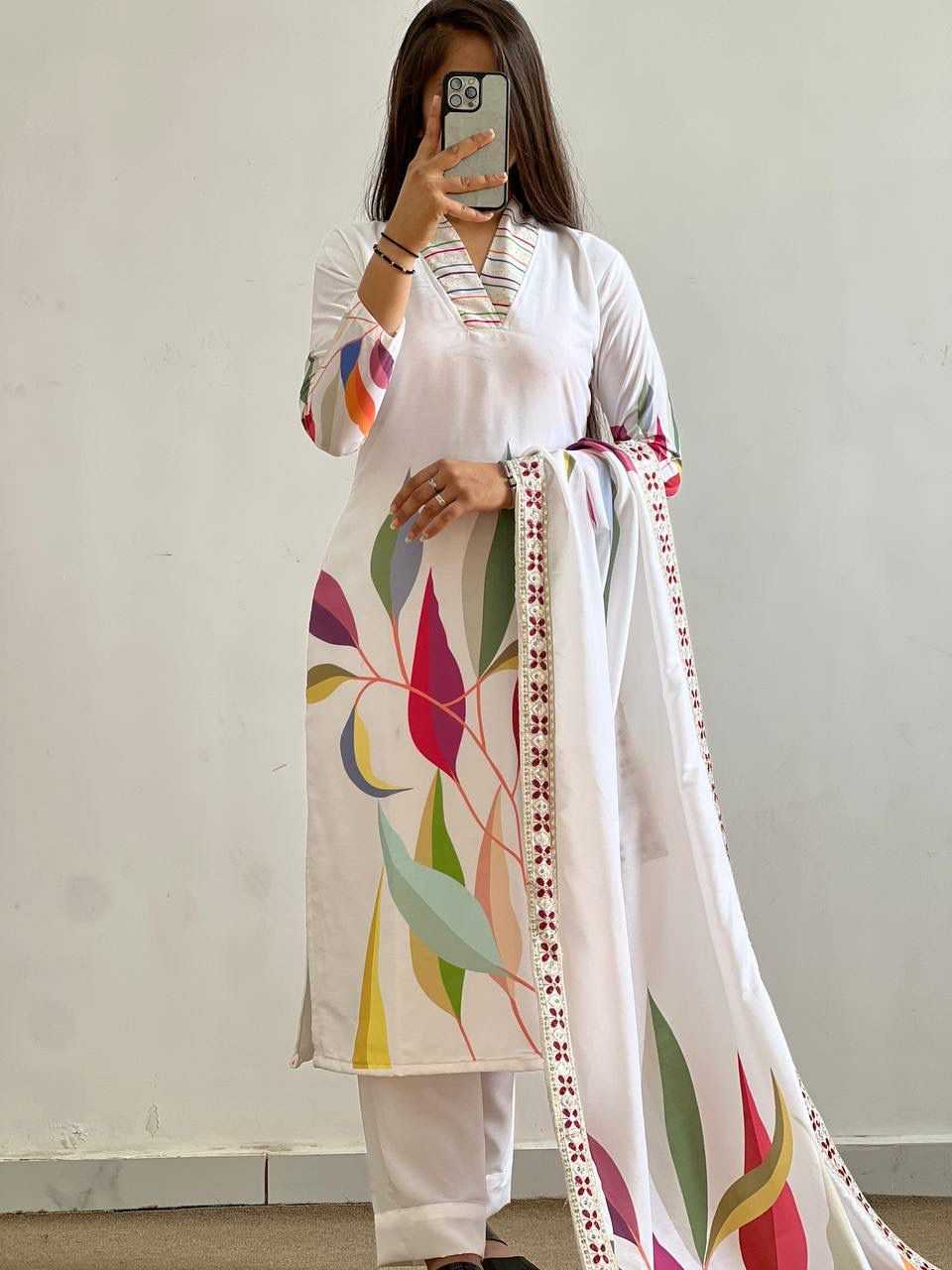Cotton Printed Suit