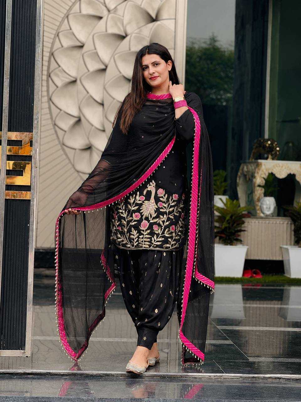 Faux Georgette Embroidery Suit