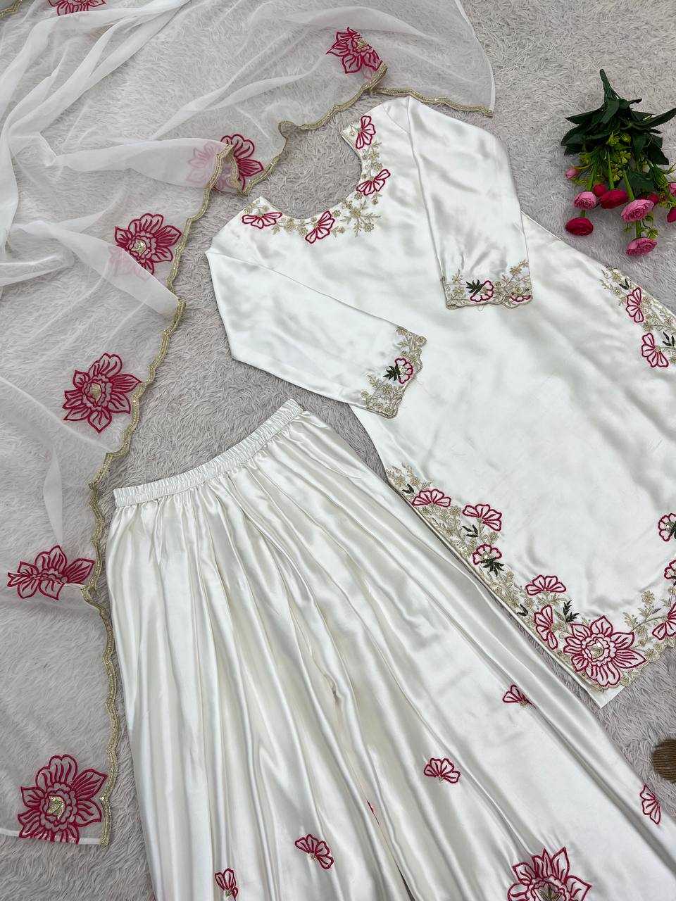 Pure Silk Sharara Salwar Suit