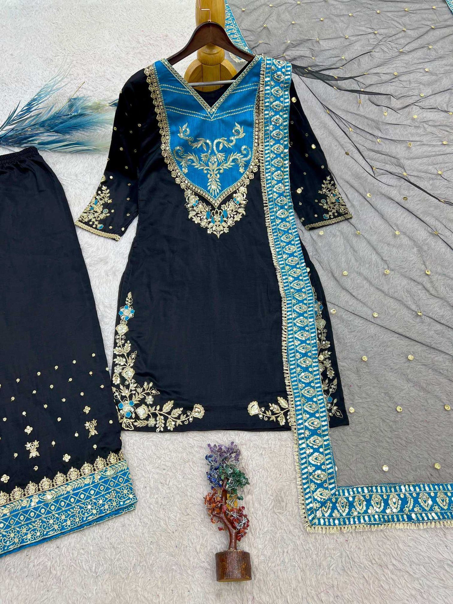 Cotton Embroidery Suit