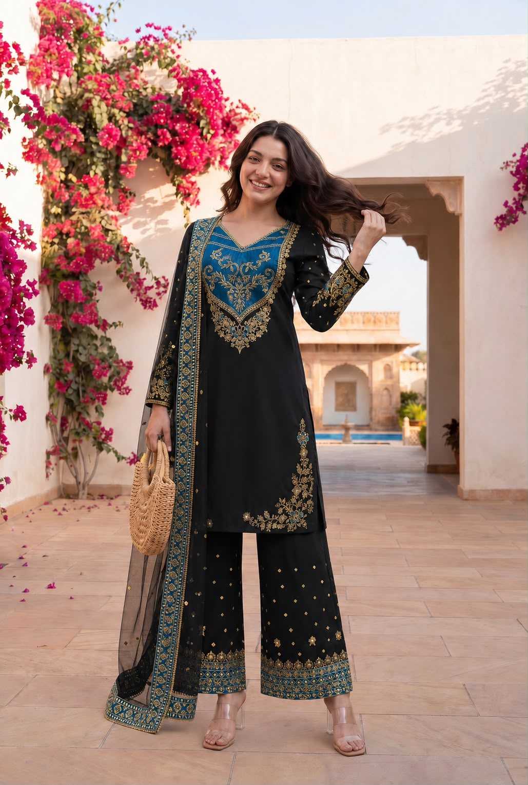Cotton Embroidery Suit