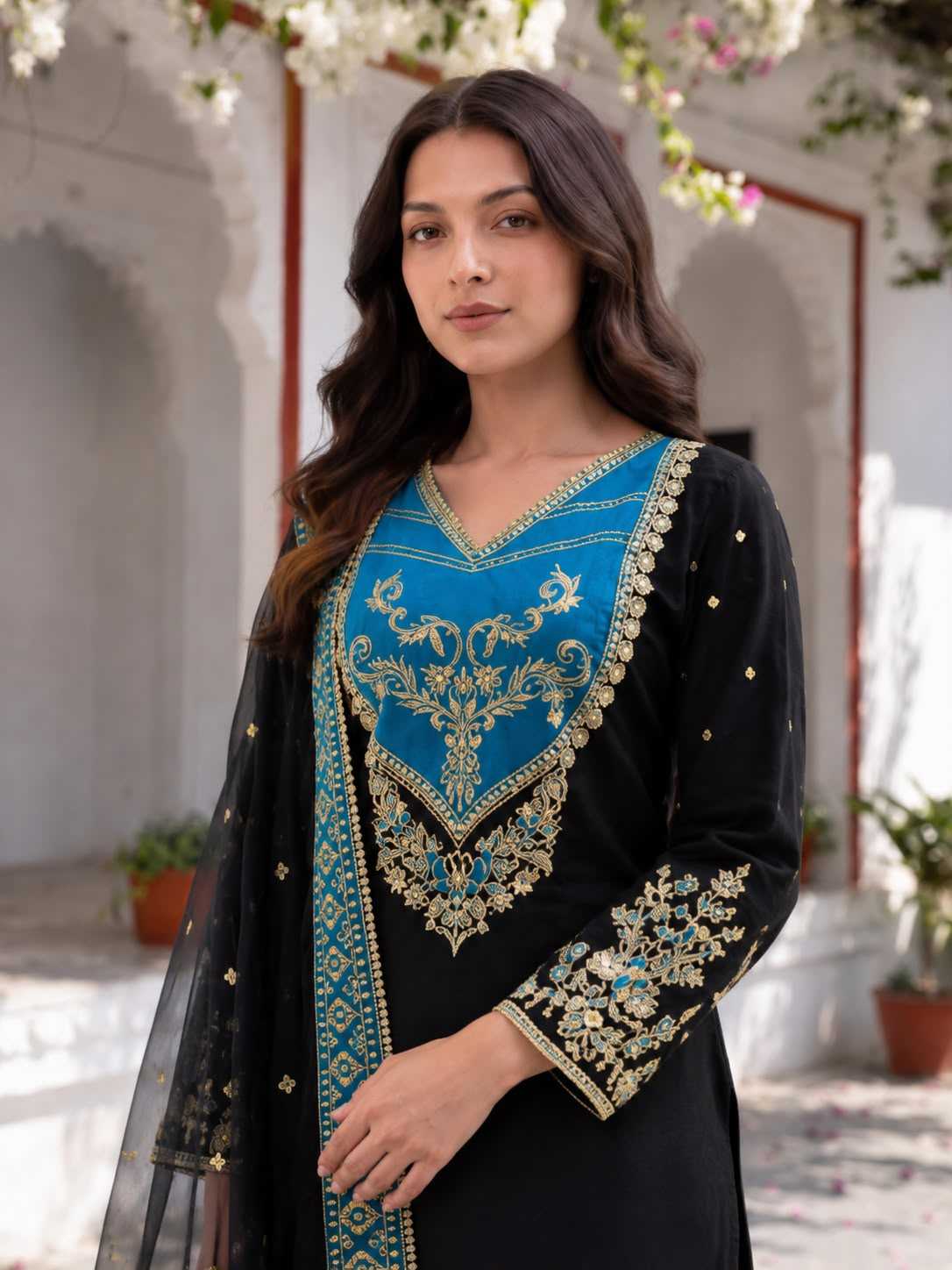 Cotton Embroidery Suit