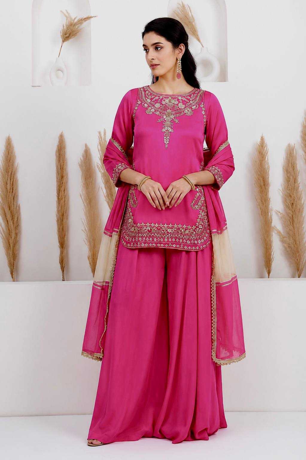 Crepe Embroidery Suit