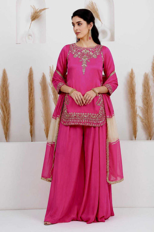Crepe Embroidery Suit