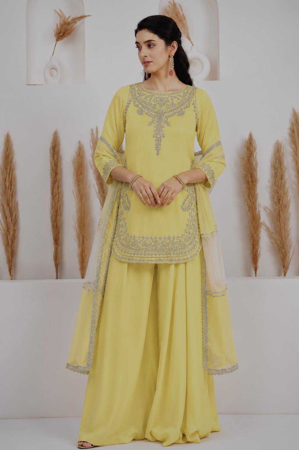 Crepe Embroidery Suit