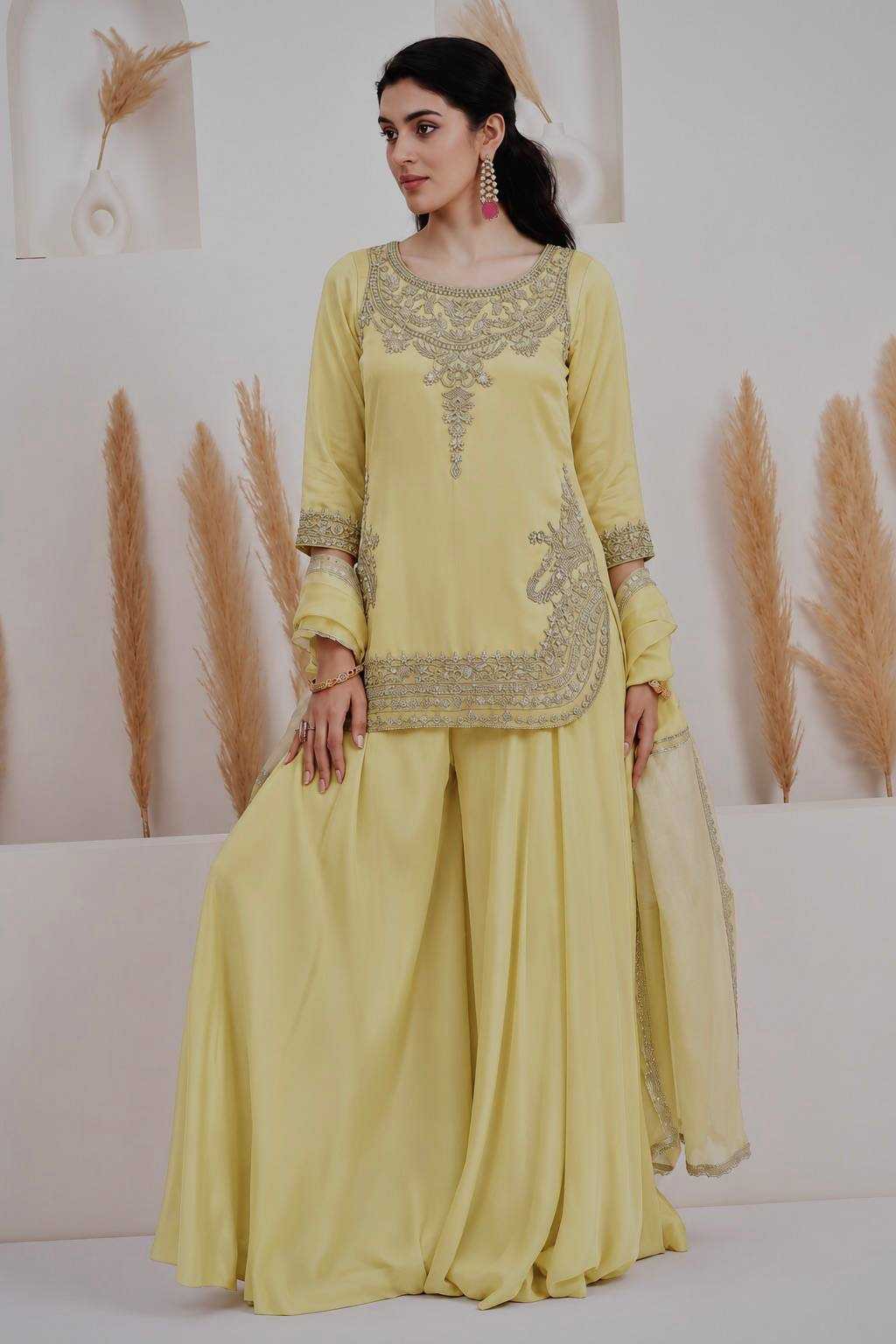 Crepe Embroidery Suit