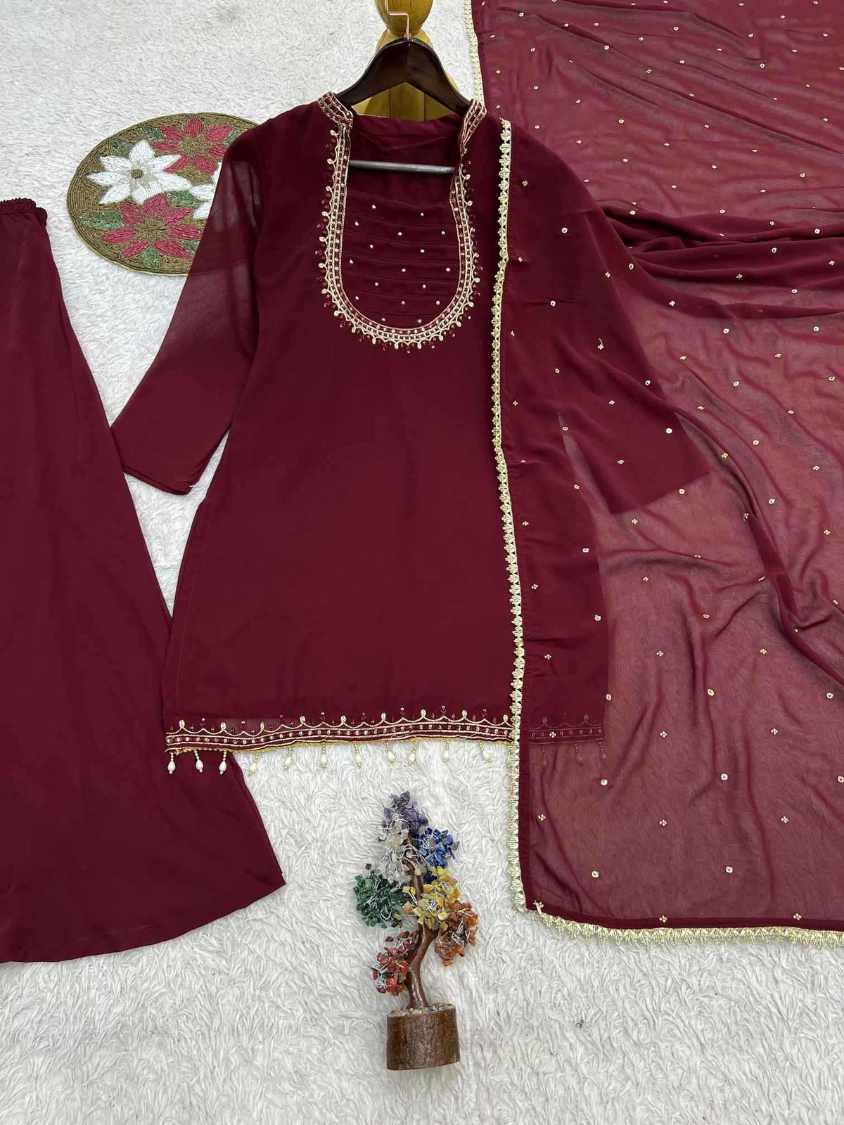 Faux Georgette Kurti