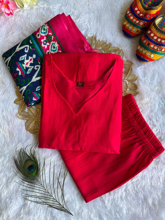 Agnira Heavy Roman Silk Designer Kurti