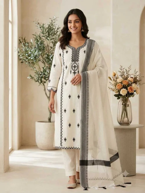 Eshani Khadi Cotton Ladies Suit