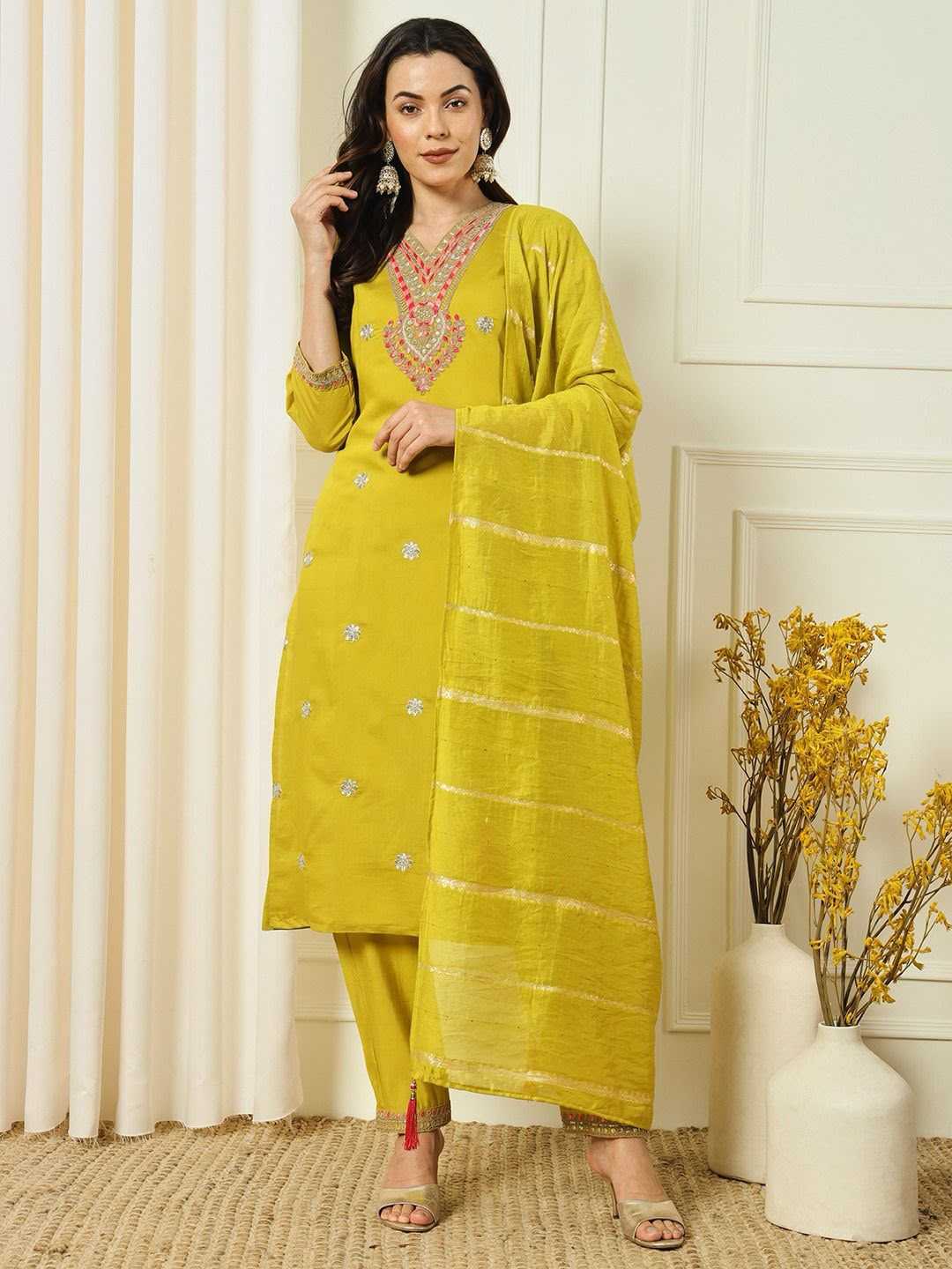 Heavy Roman Silk Party Wear Kurti