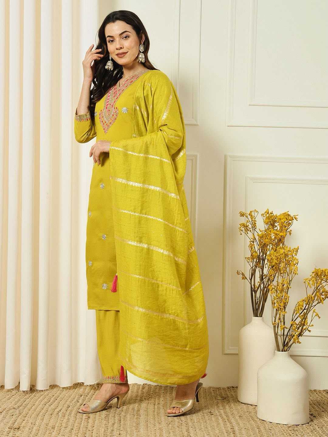 Heavy Roman Silk Party Wear Kurti
