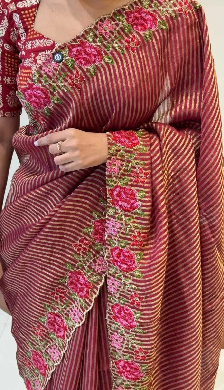 Viscose Georgette Saree