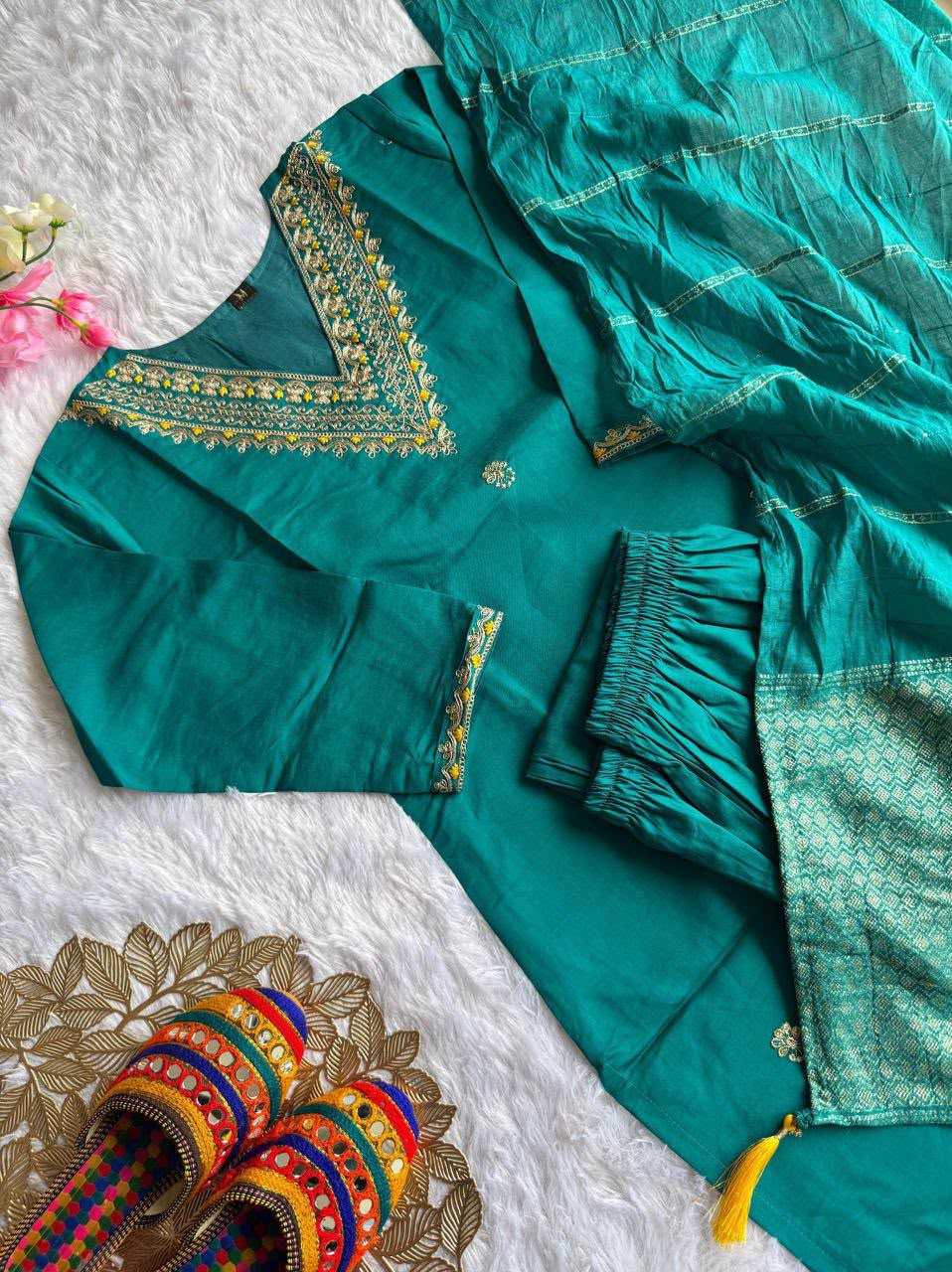 Heavy Roman Silk Ladies Kurti