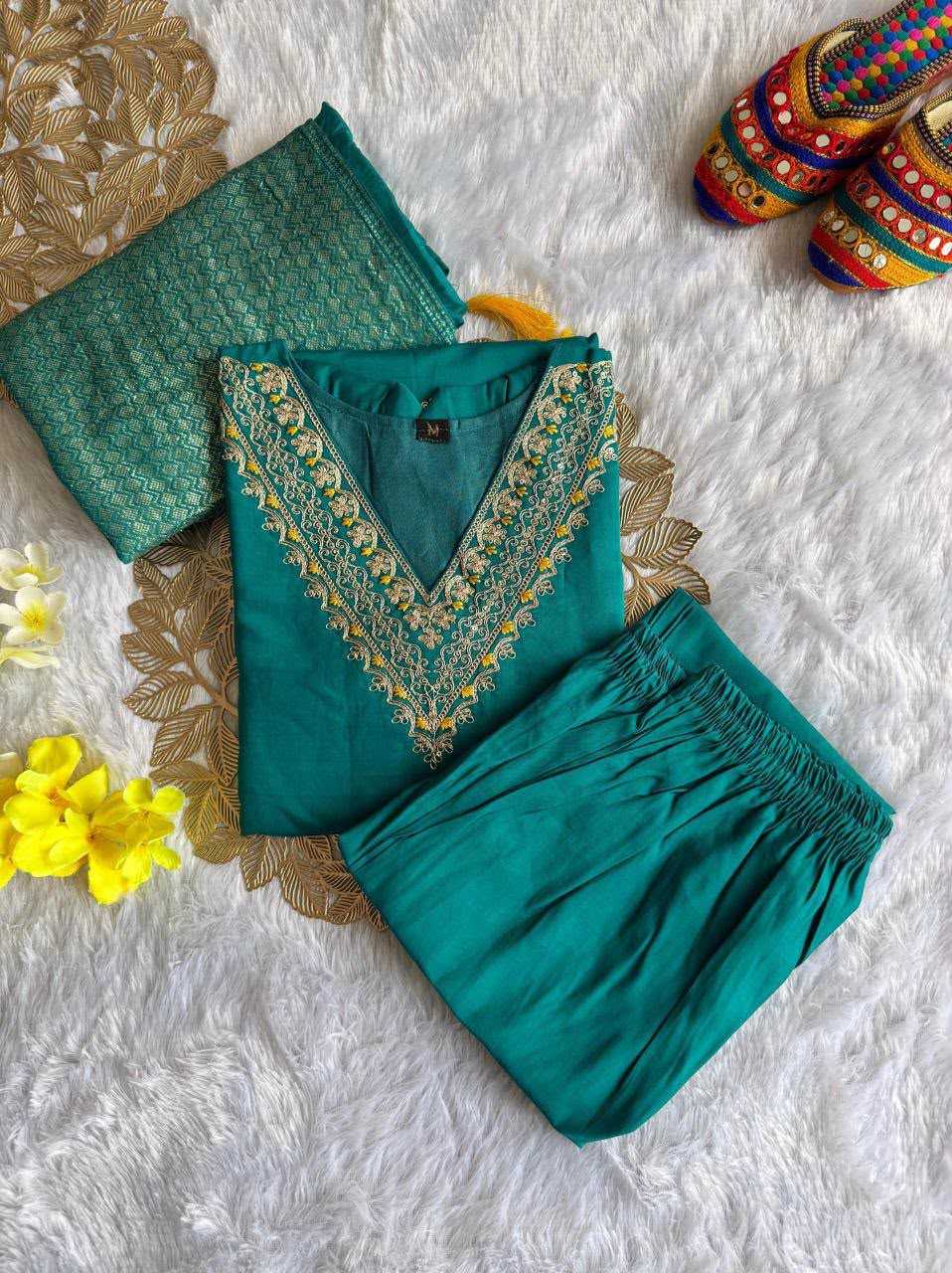 Heavy Roman Silk Ladies Kurti