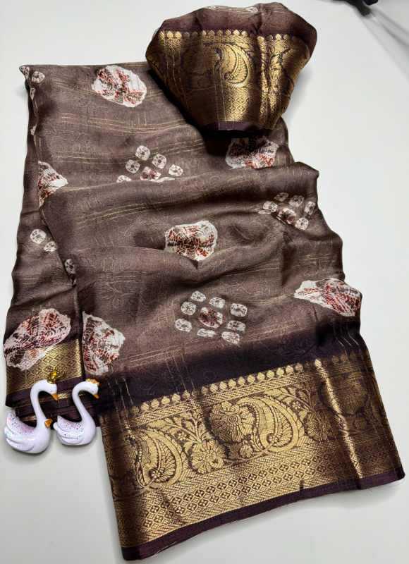 Aditio Premium Silk Printed Saree