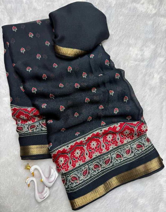 Bandhej Jacquard Designer Saree