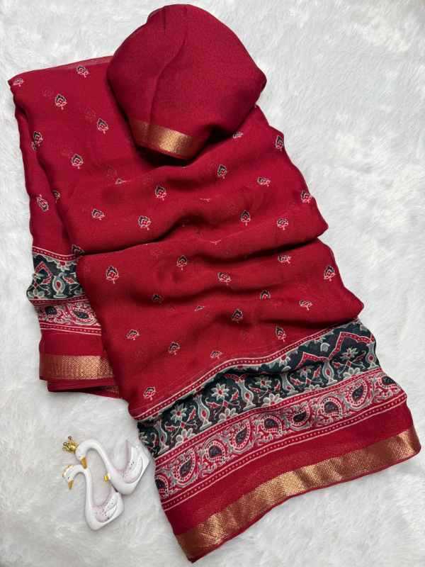 Bandhej Pure Silk Designer Saree