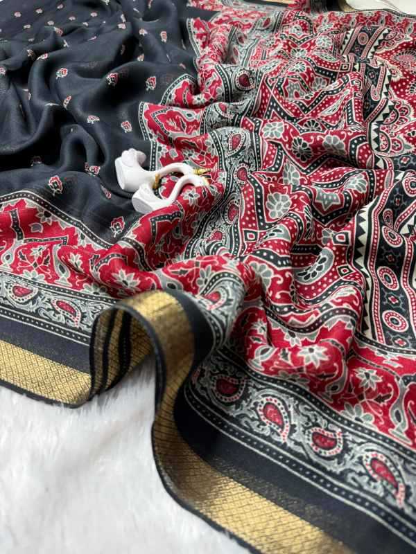 Bandhej Pure Silk Designer Saree