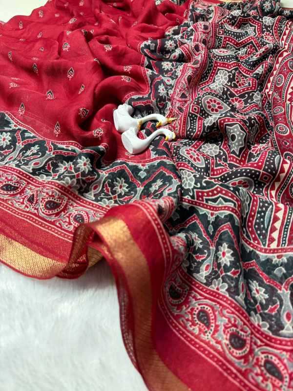 Bandhej Pure Silk Designer Saree