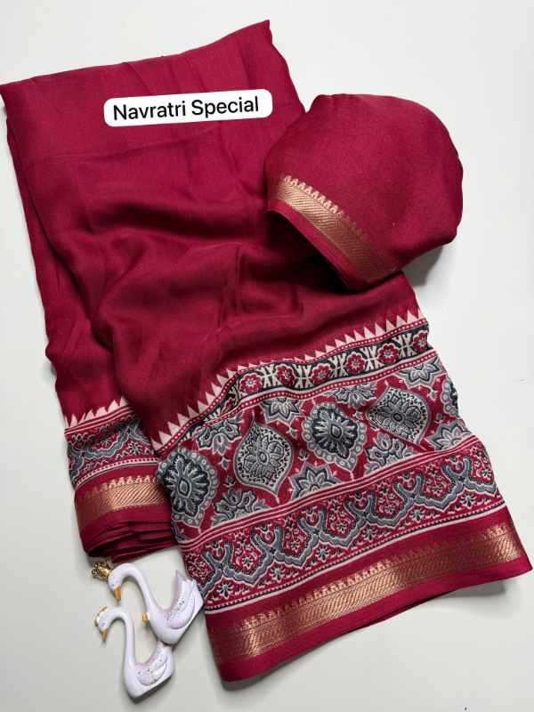 Bandhej Soft Silk Printed Saree