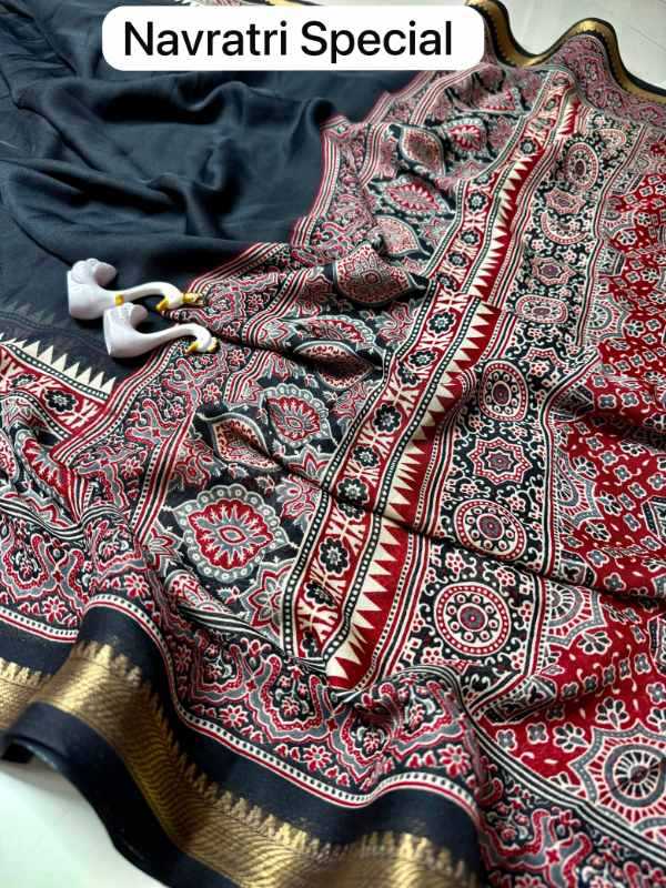 Bandhej Soft Silk Printed Saree