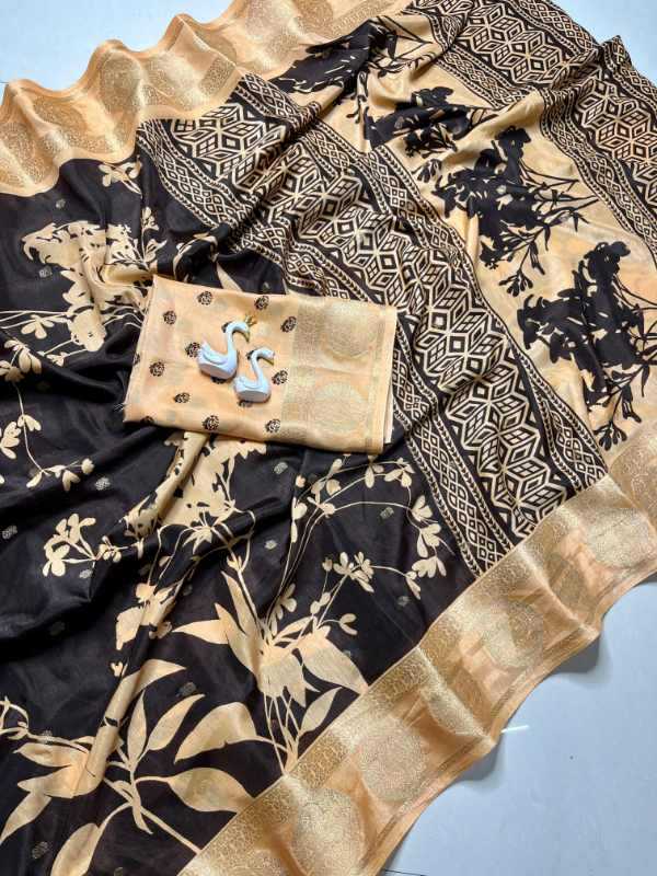 Boom Crepe Silk Printed Saree