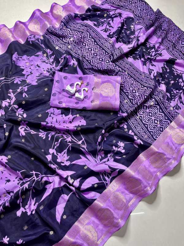 Boom Crepe Silk Printed Saree
