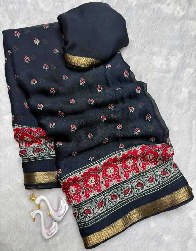 Ched Jacquard Designer Saree