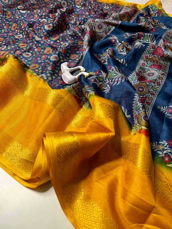 Coll Pure Silk Designer Saree