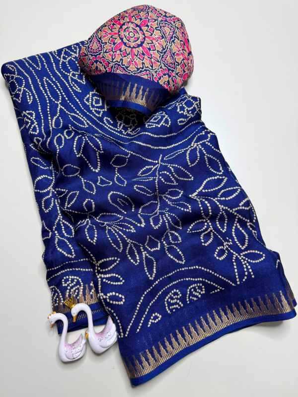 Color Soft Silk Printed Saree