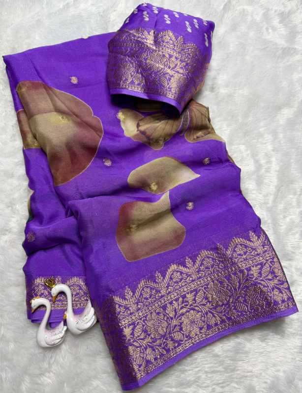 Crape Crepe Designer Saree