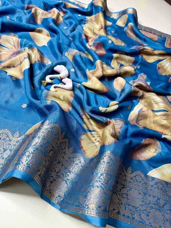 Crape Crepe Designer Saree