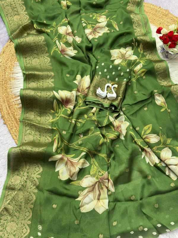 Crape Crepe Designer Saree