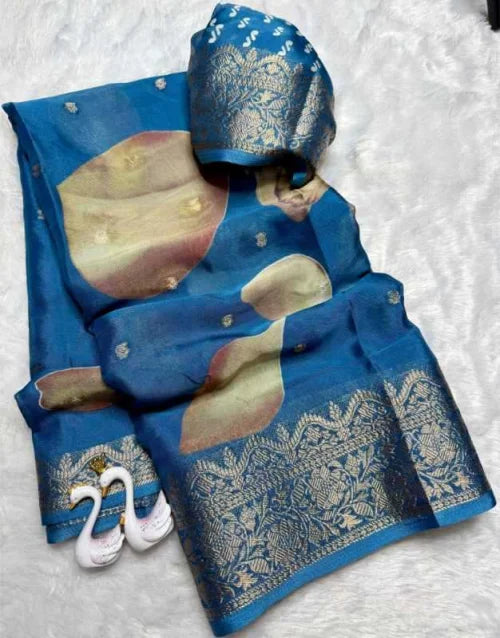 Crape Crepe Designer Saree