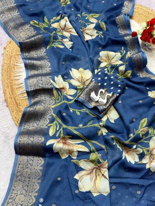 Crape Crepe Designer Saree