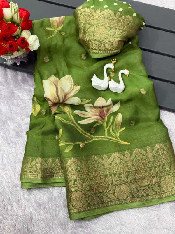 Crape Crepe Designer Saree